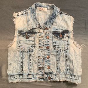 Washed-out cropped Jean jacket